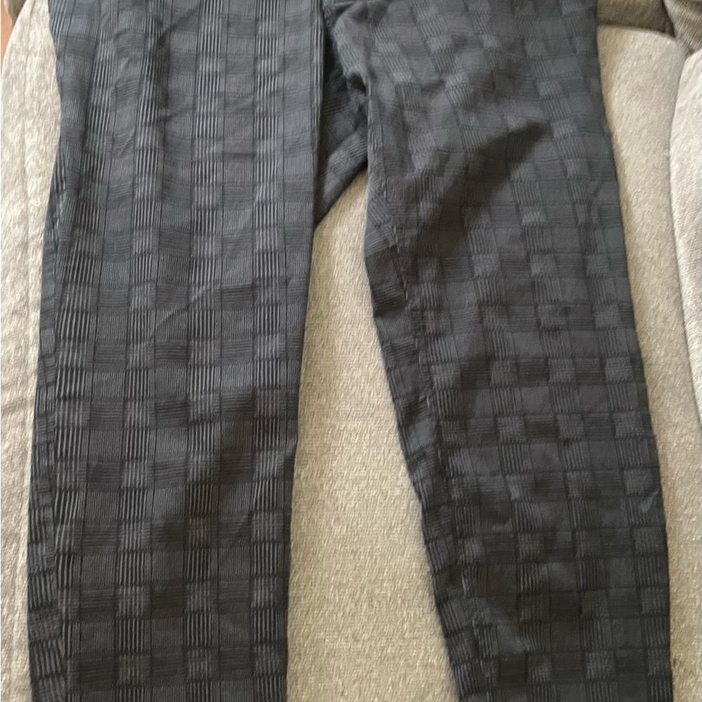 EVRI Men's Dark Checkered Dress Pants